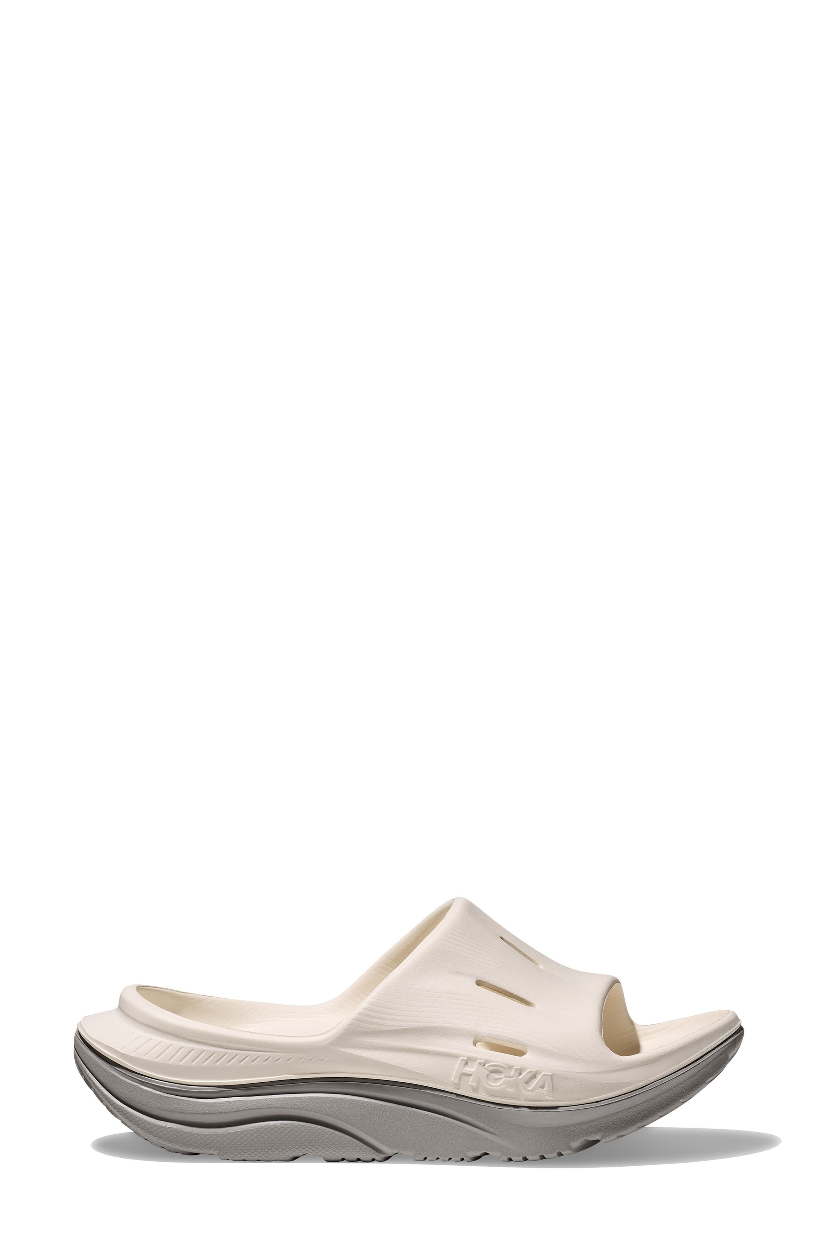 Ora Recovery Slide 3 Sandal, Alternate, color, ALABASTER / AMBIENT BLUE