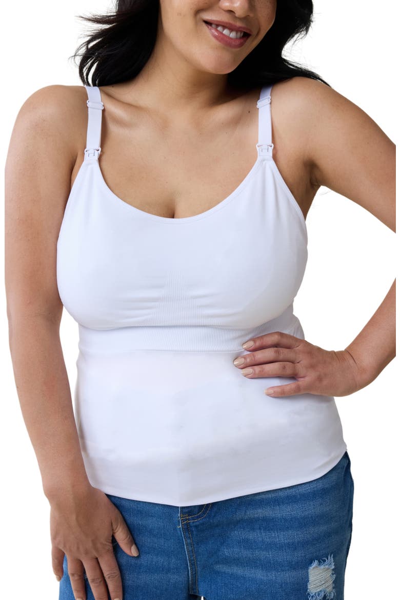 2-Pack Nursing/Pumping Camisoles, Main, color, WHITE/ WHITE