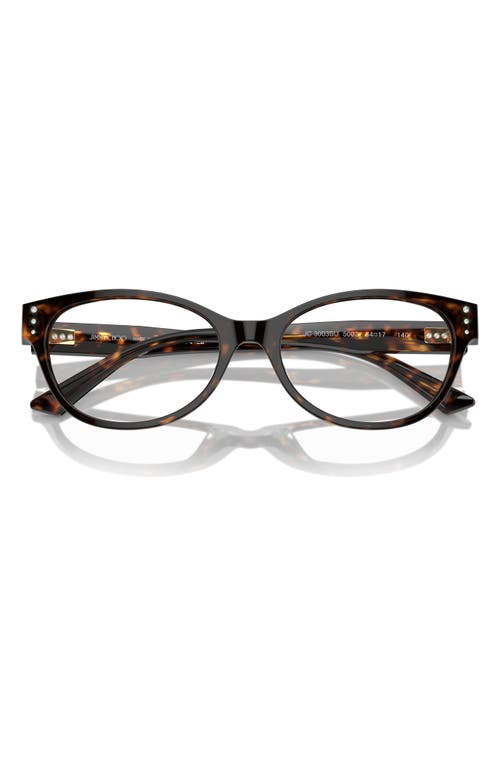 Jimmy Choo 54mm Oval Optical Glasses In Brown