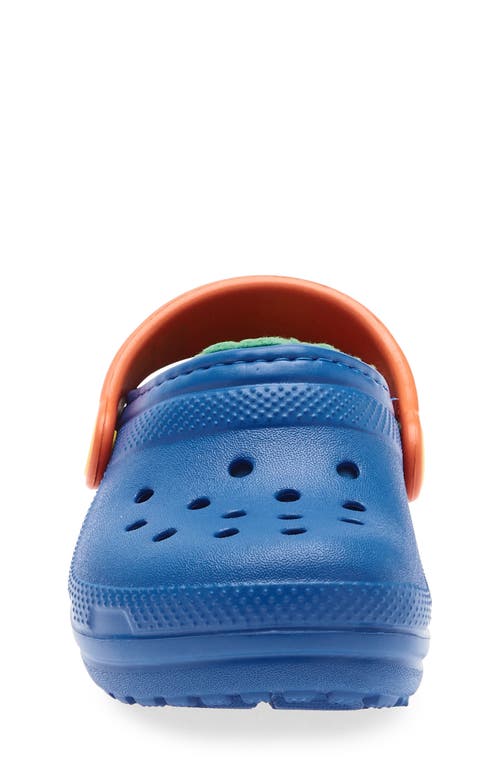 Crocs Classic Lined Sabots Enfants Blue Bolt / Multi 34 In Blue