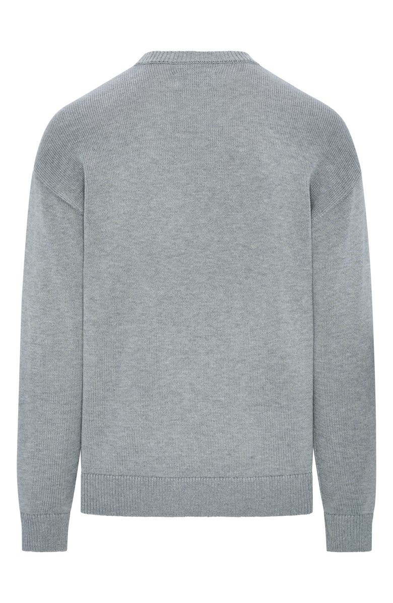 Eastside Golf Swingman Intarsia Crewneck Sweater, Alternate, color, Heather Grey