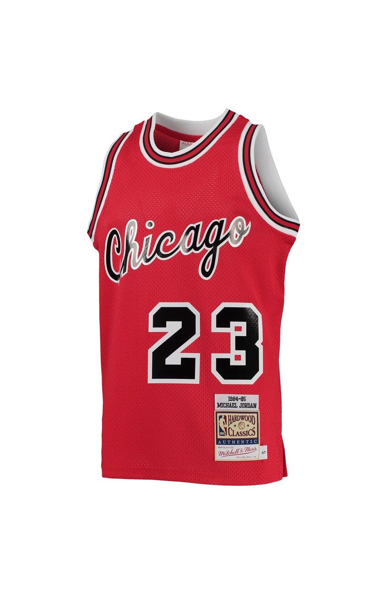 Mitchell & Ness Youth Mitchell & Ness Michael Jordan Red Chicago Bulls 1984/85 Hardwood Classics Authentic Jersey, Alternate, color, Red