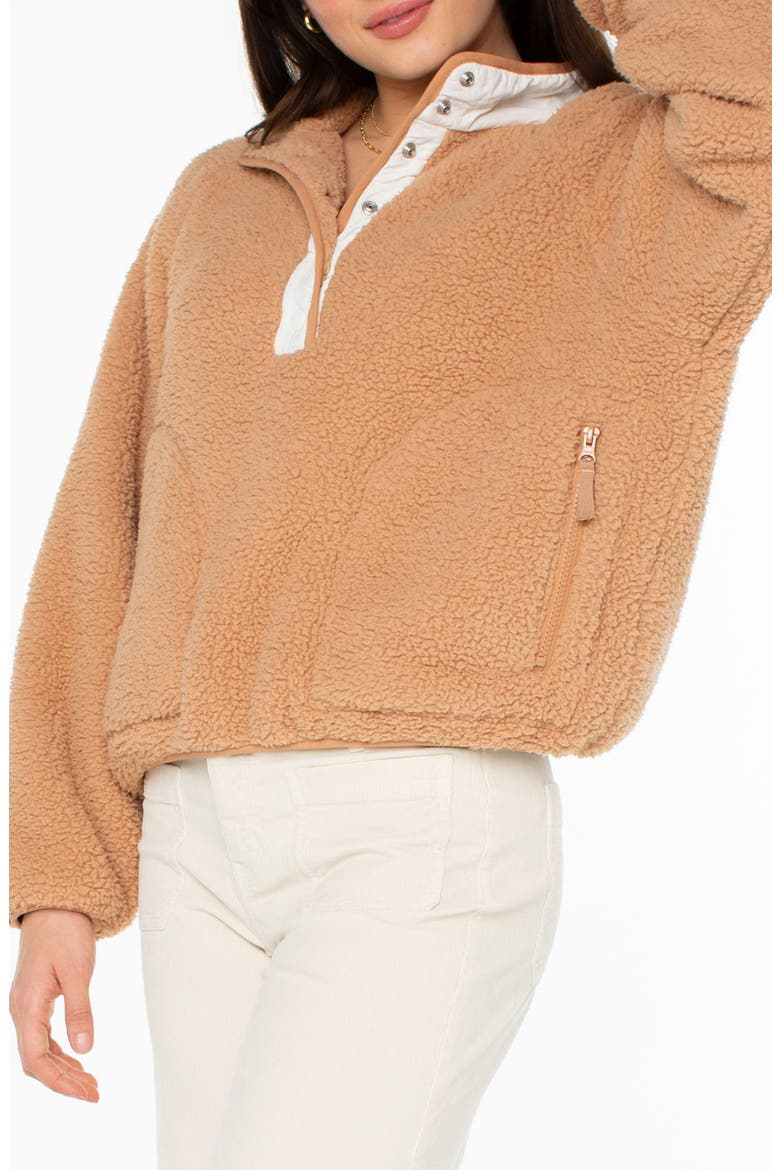 Kipsie Fleece Pullover, Alternate, color, CAMEL
