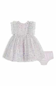 Pippa & Julie Kids' Fallon Glitter Star Sleeveless Tulle Dress