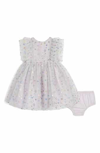 Kids' Fallon Glitter Star Sleeveless Tulle Dress