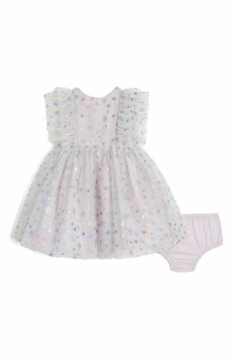 Pippa & Julie Kids' Fallon Glitter Star Sleeveless Tulle Dress