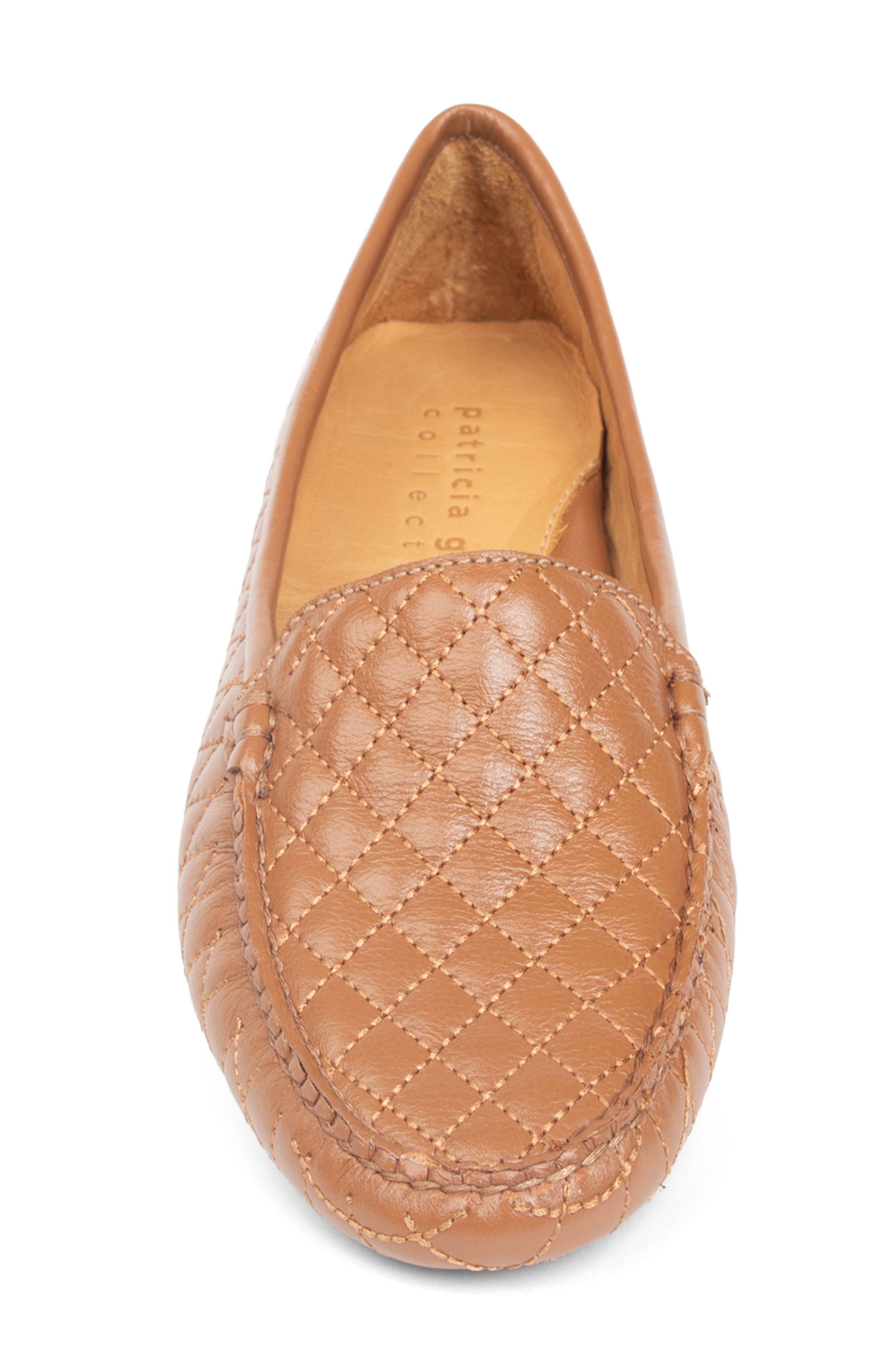 Jillian Quilted Driving Loafer, Alternate, color, COGNAC LEATHER