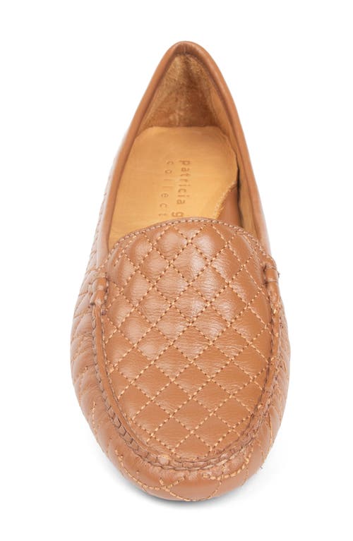 Patricia Green Jillian Quilted Driving Loafer In Brown