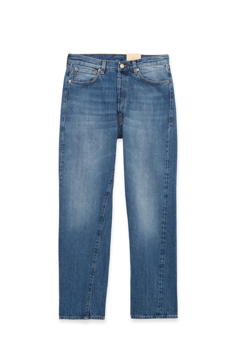912 Johnd Japan Selvedge 5-Pocket Regular Fit Stone Wash Denim, Main, color, BLUE