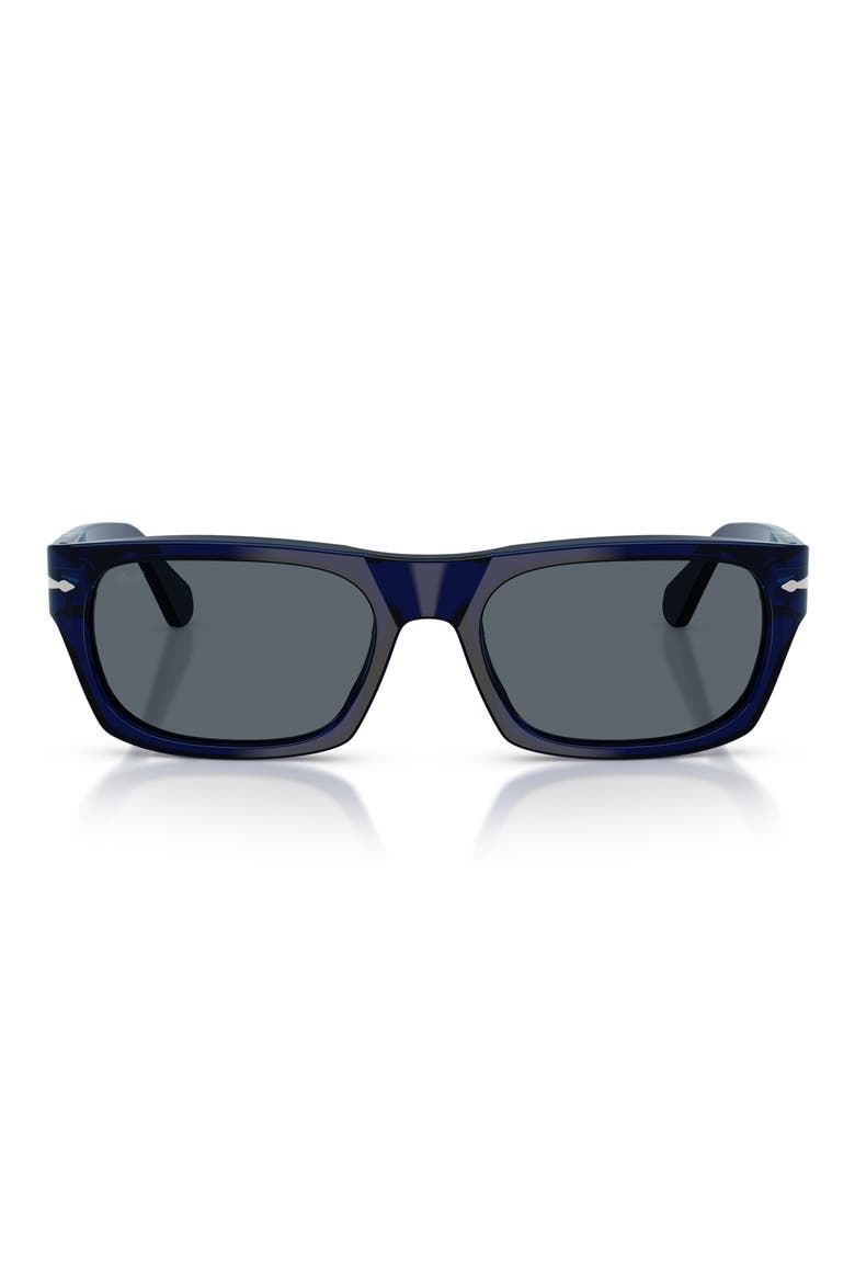 55mm Rectangular Sunglasses, Main, color, COBALTO / BLUE