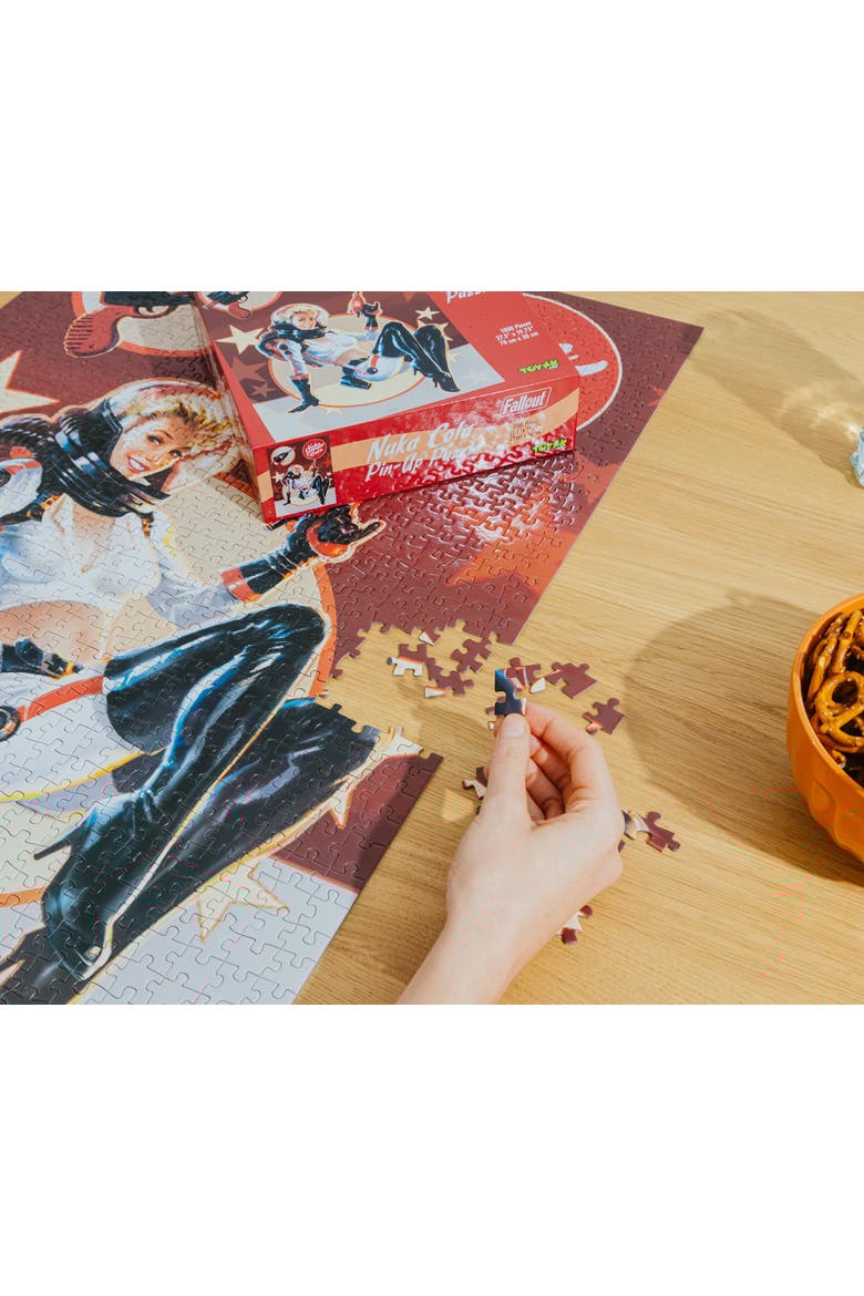 Fallout Nuka-Cola Nuka-Girl 1000-Piece Jigsaw Puzzle | Toynk Exclusive, Alternate, color, Red