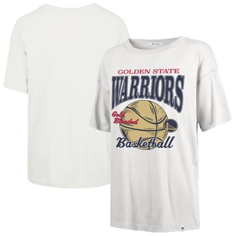 Women's '47  White Golden State Warriors City Edition Down Court Sadie T-Shirt