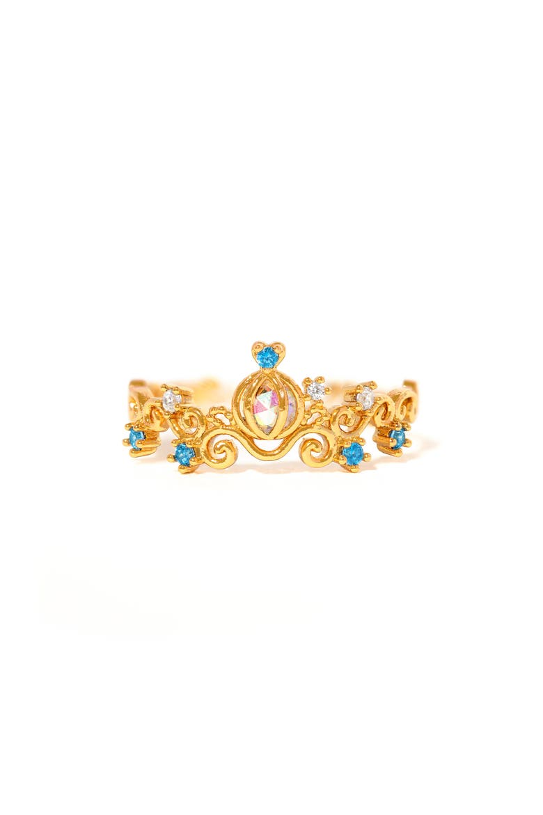 x Disney Cinderella Carriage Ring, Main, color, GOLD