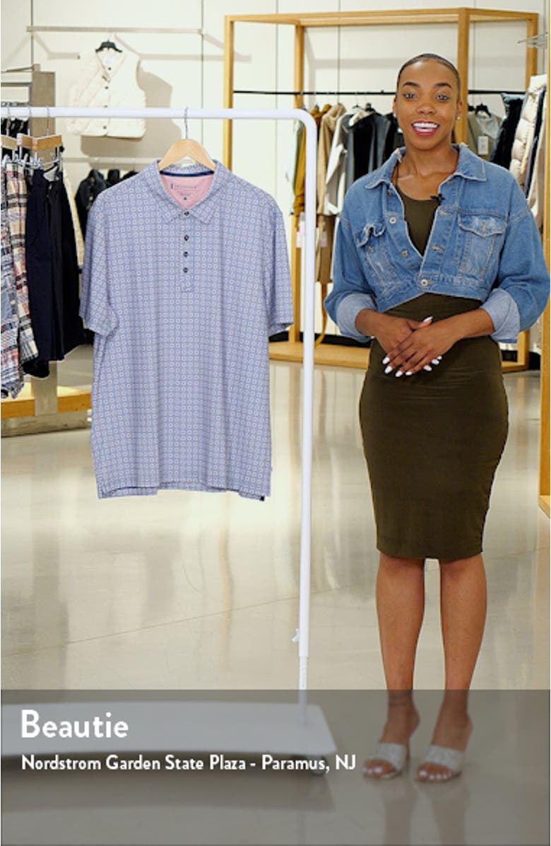 Jaxon Geo Print Performance Polo, sales video thumbnail