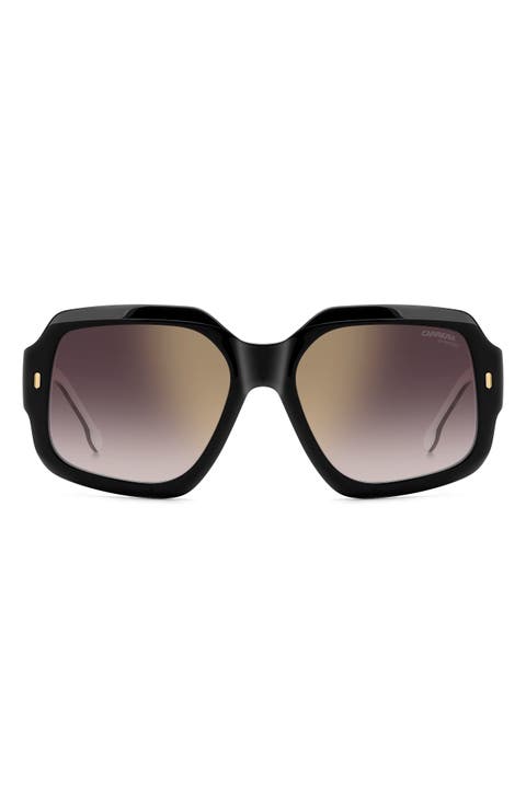 56mm Gradient Square Sunglasses