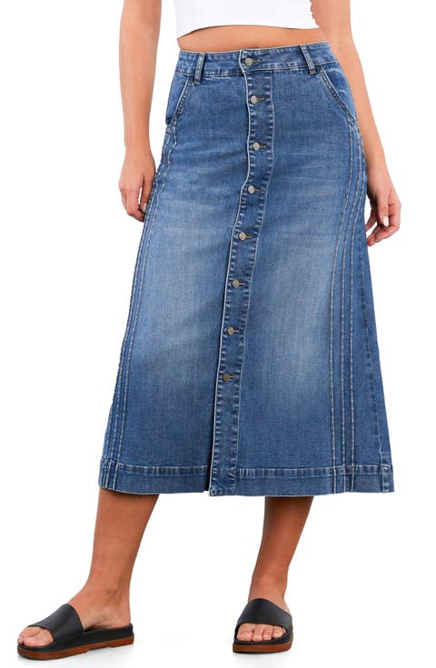 For Keeps Denim Maxi Skirt