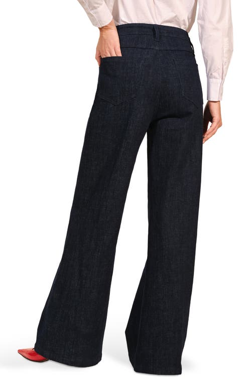 Isaac Mizrahi New York High Waist Straight Leg Jeans In Blue