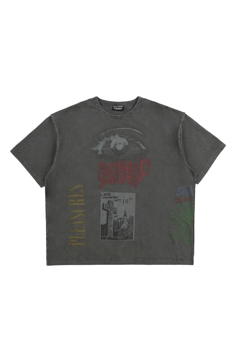 PLEASURES Test Print Oversize Cotton Graphic T-Shirt, Alternate, color, 