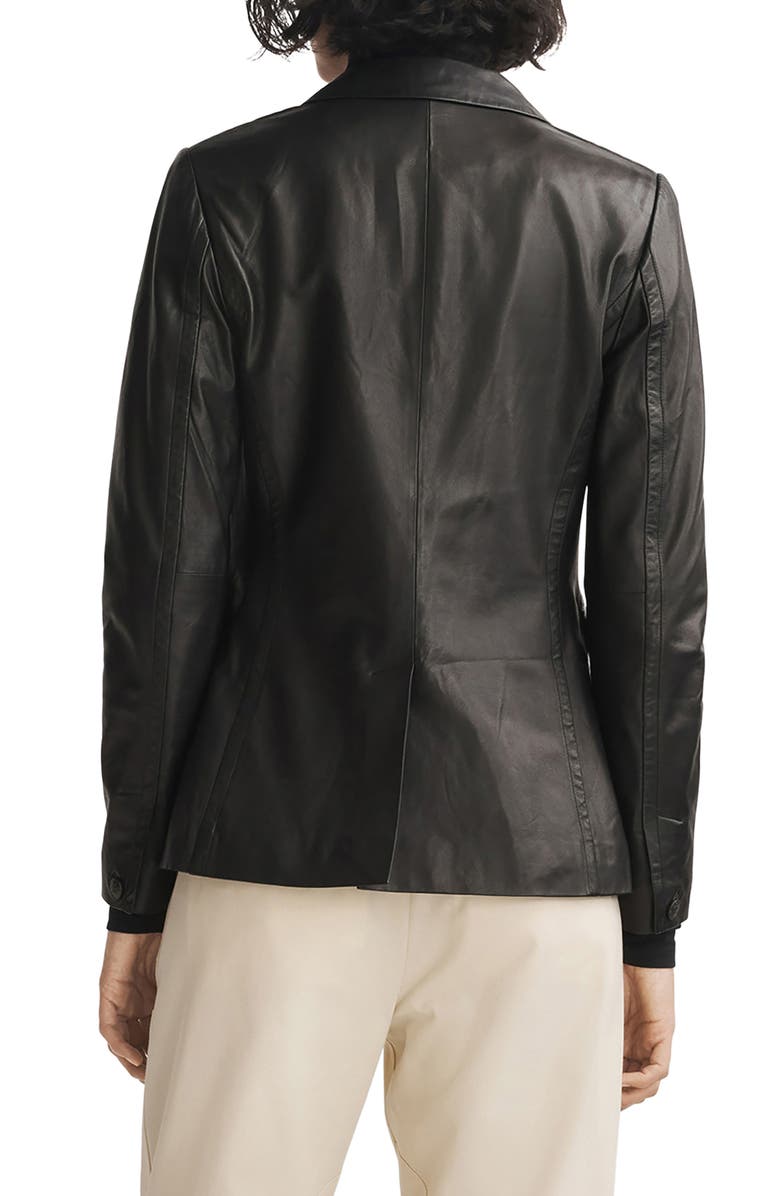 rag & bone Razor Leather Blazer, Alternate, color,