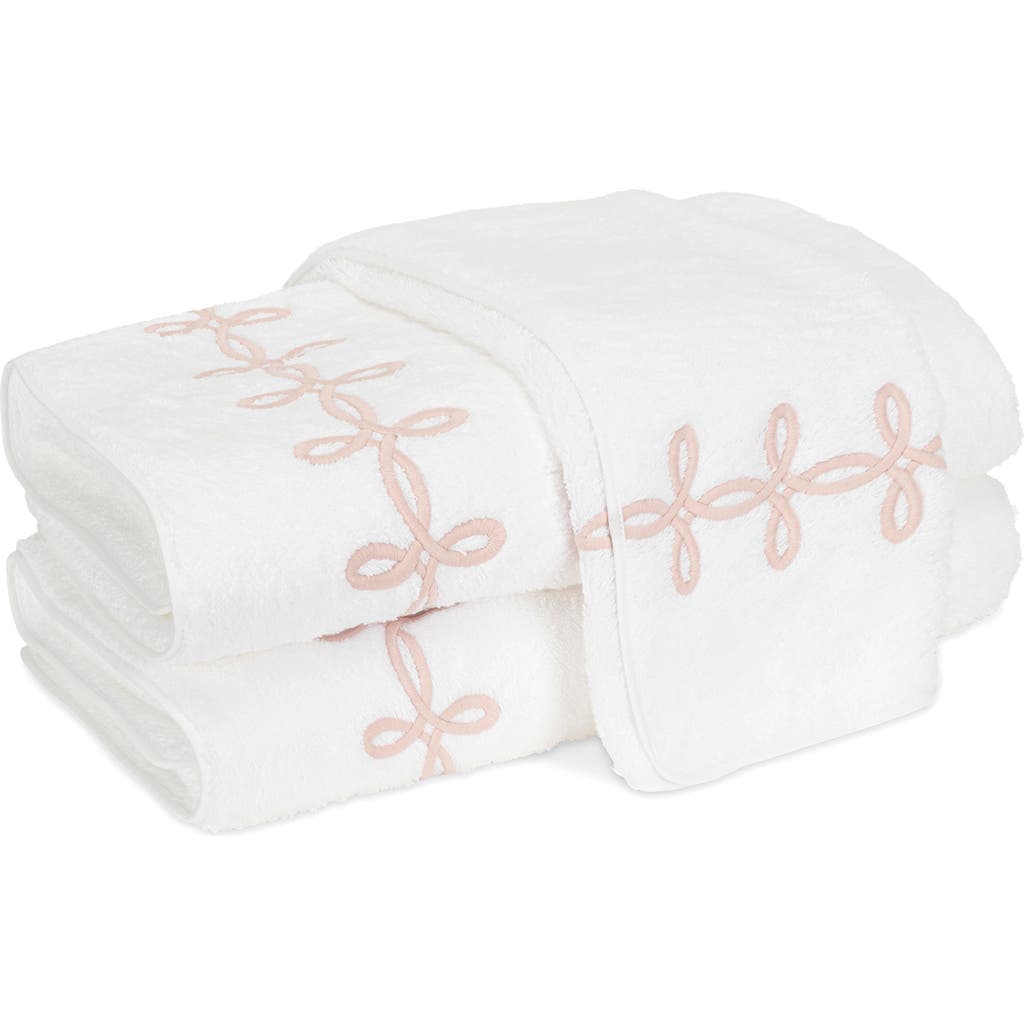 Matouk Gordian Knot Bath Sheet In Blush