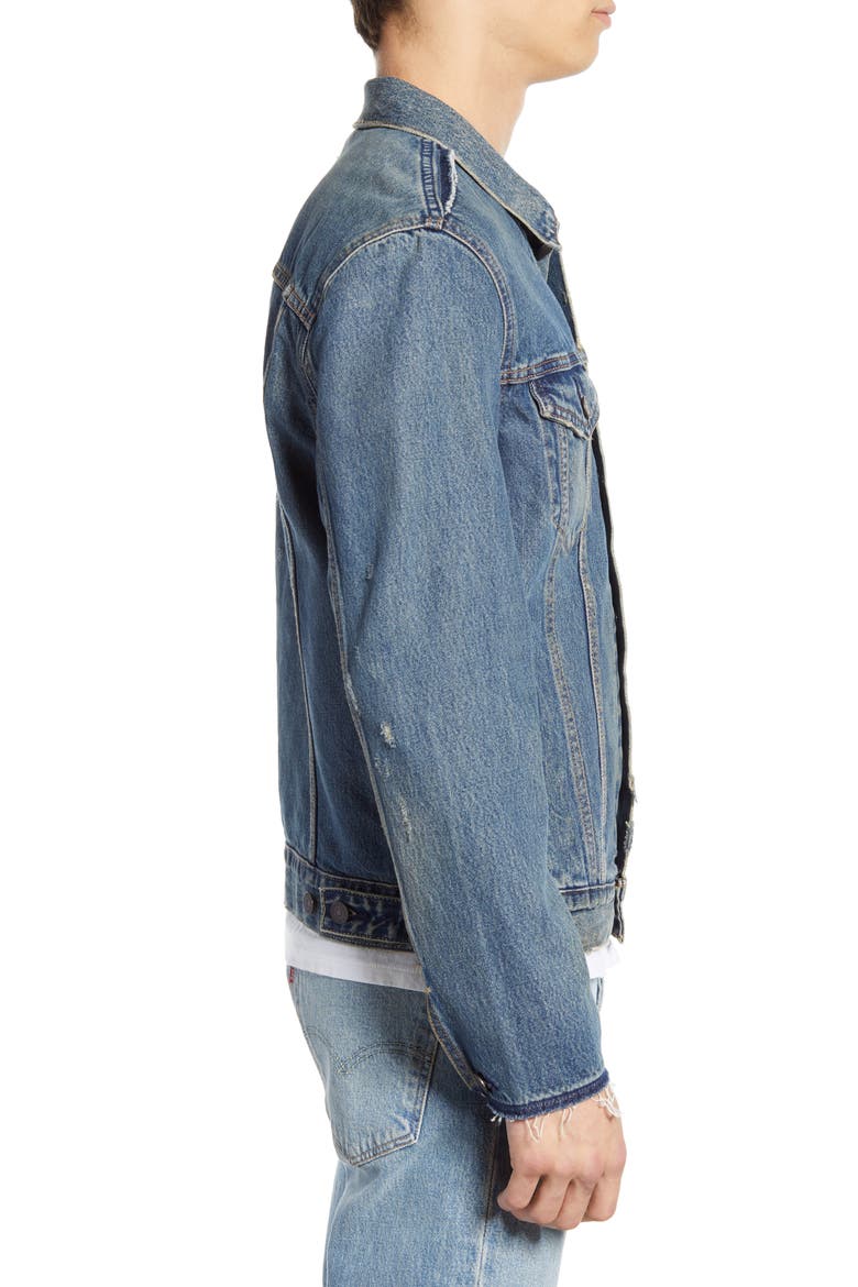 Levi's® Denim Trucker Jacket, Alternate, color, SAVAGE - DX