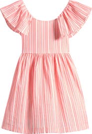 Iris & Ivy Kids' Stripe Flutter Sleeve Party Dress