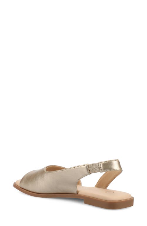 Journee Collection Brinsley Slingback Sandal In Champagne