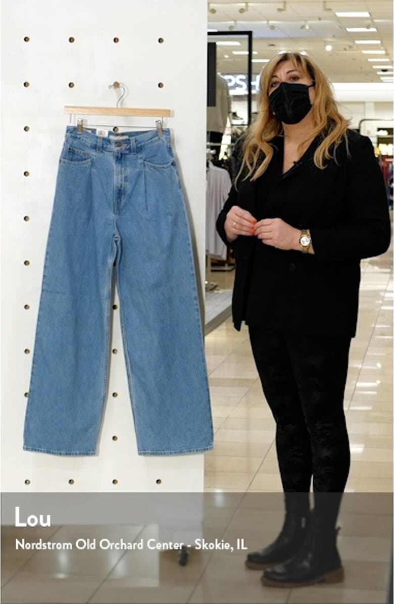 Tailored Super High Waist Loose Jeans, sales video thumbnail