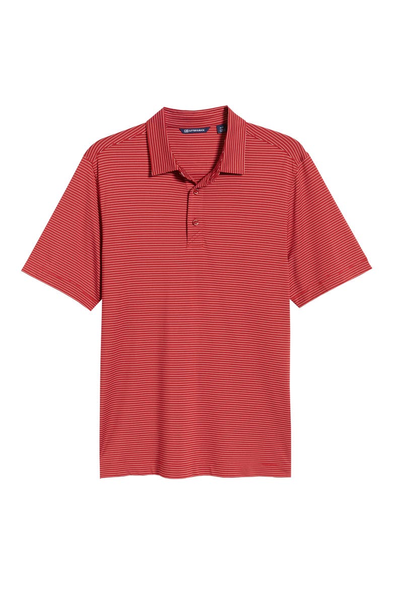 Forge DryTec Pencil Stripe Performance Polo, Alternate, color, CARDINAL RED