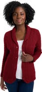Jessica London Cable Blazer Sweater
