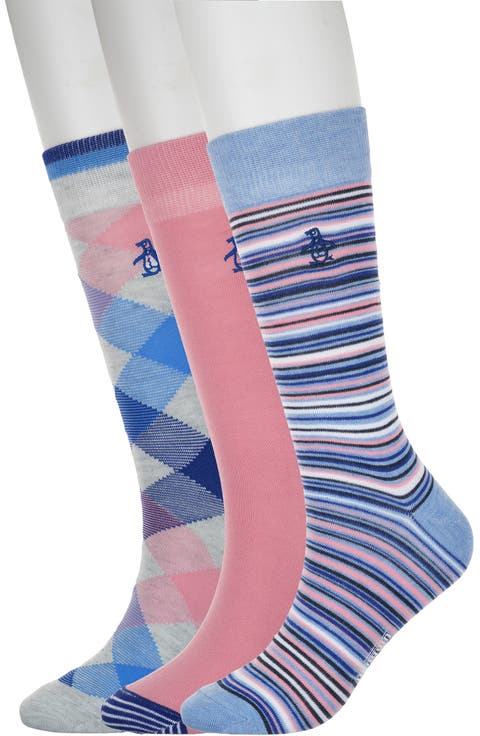 Skinny Stripe Assorted 3-Pack Crew Socks