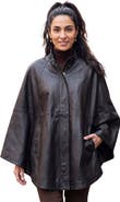 Jessica London Leather Poncho