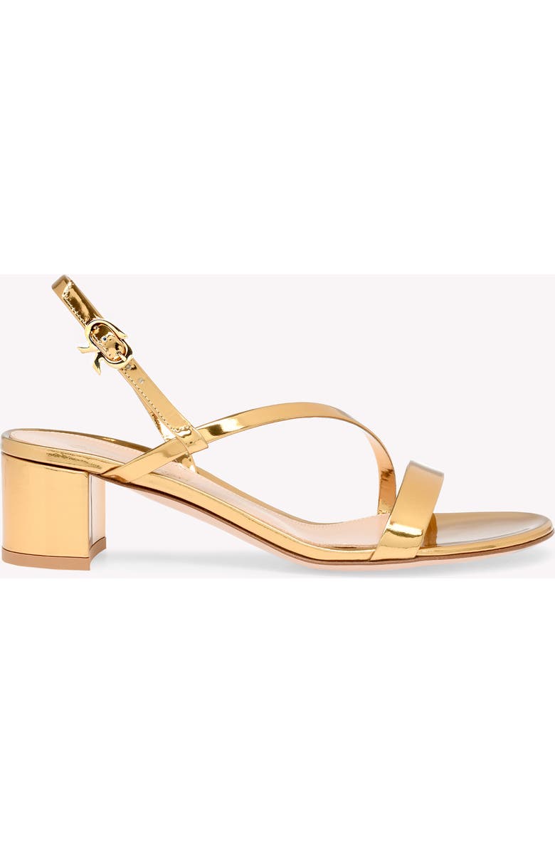Gianvito Rossi Betsey Sandal, Main, color, Metallic Gold Calf
