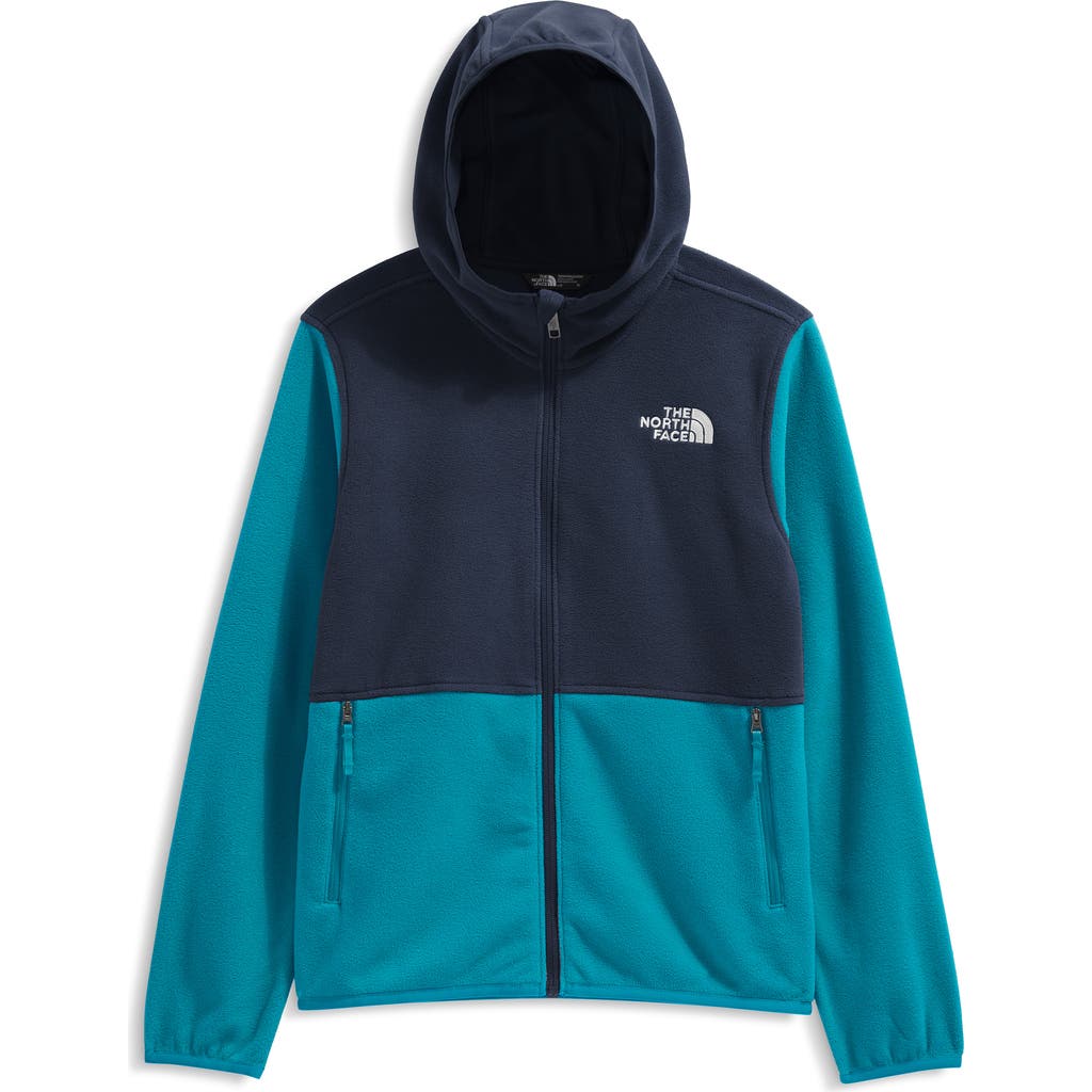 The North Face Kids' Glacier Polar Fleece Zip-up Hoodie In Blue