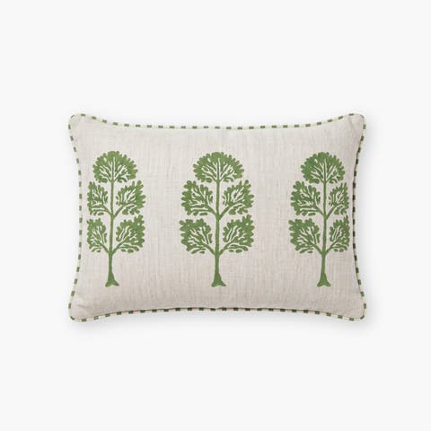 Neera Lumbar Hand Printed Pillow Cover