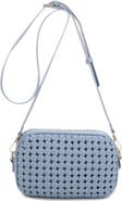 Mali + Lili Ava Woven Vegan Leather Crossbody Bag