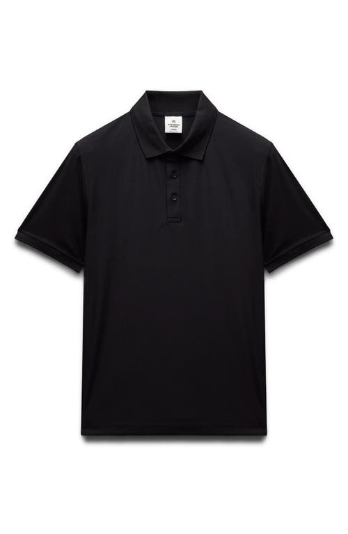 Reigning Champ Playoff Tech Piqué Polo In Black
