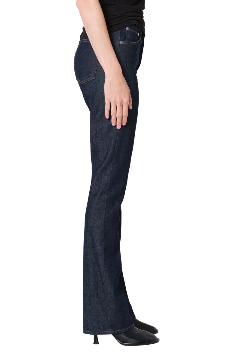 AGOLDE Ingram High Waist Split Hem Skinny Jeans, Alternate, color, Rinse Dark Indigo