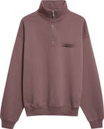 Jacquemus Le Camionneur Gros Grain Half Zip Fleece Sweatshirt