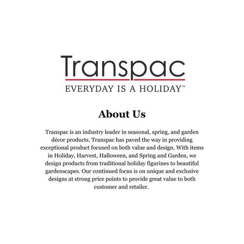 Transpac Off White Autumn Pilgrim Family Figurine In Brown