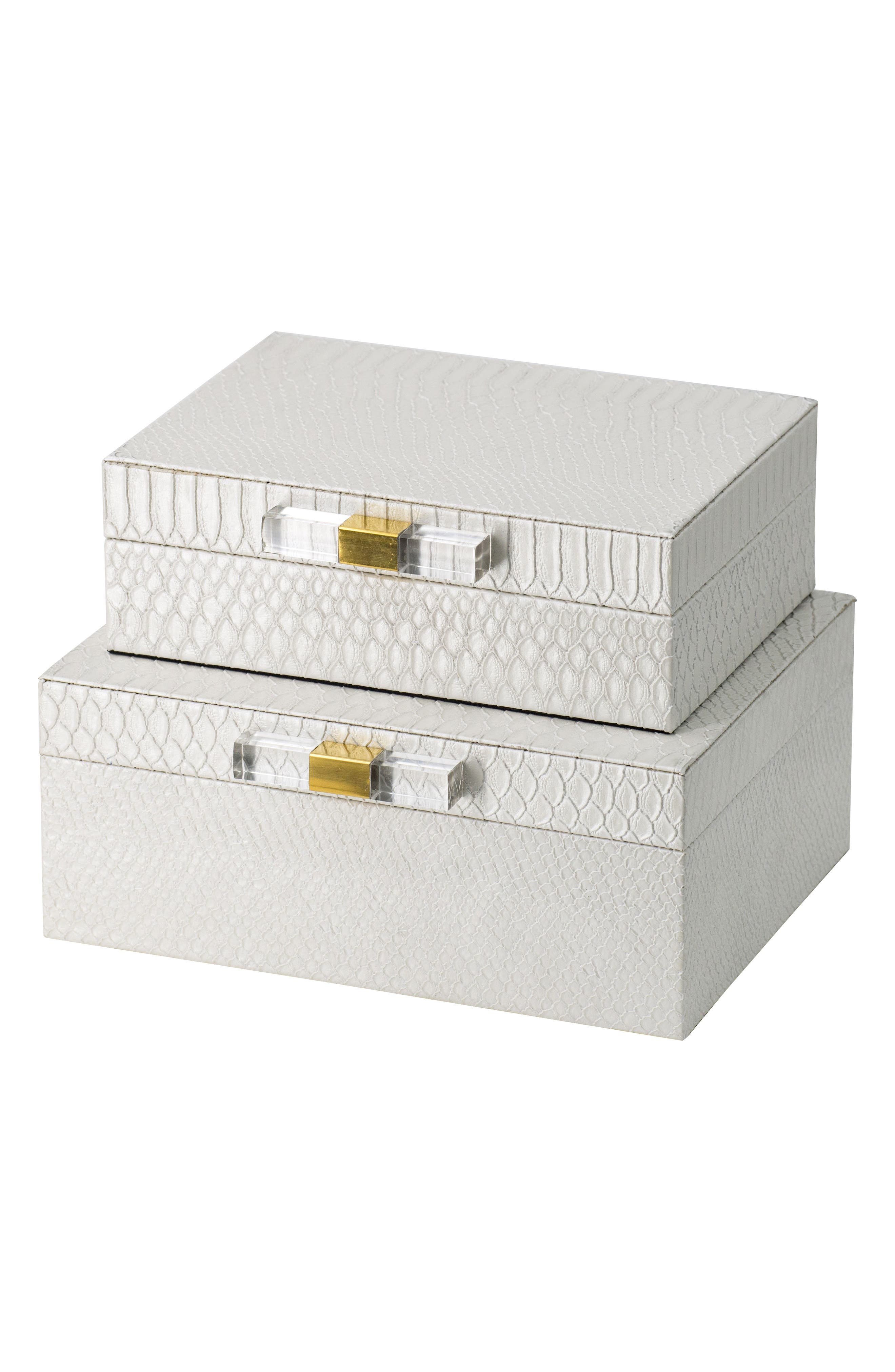 R16 HOME Snake Embossed Box - Set of 2
