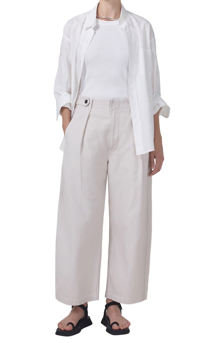 Citizens of Humanity Payton Super High Waist Crop Wide Leg Utility Trousers, Alternate, color, 