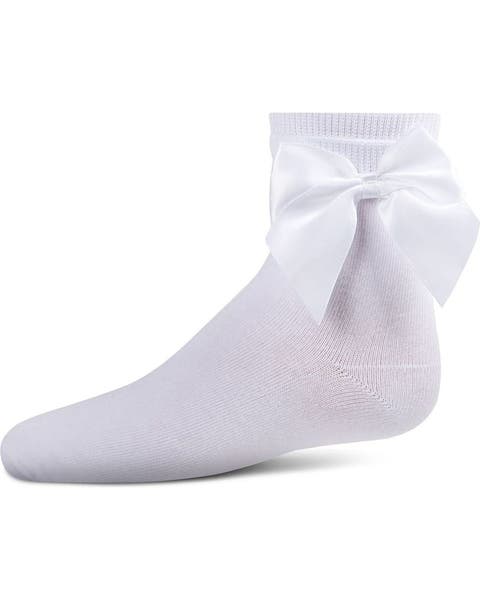 Kid's Silky Side Bow Anklet Socks (Toddler, Little Kid & Big Kid)