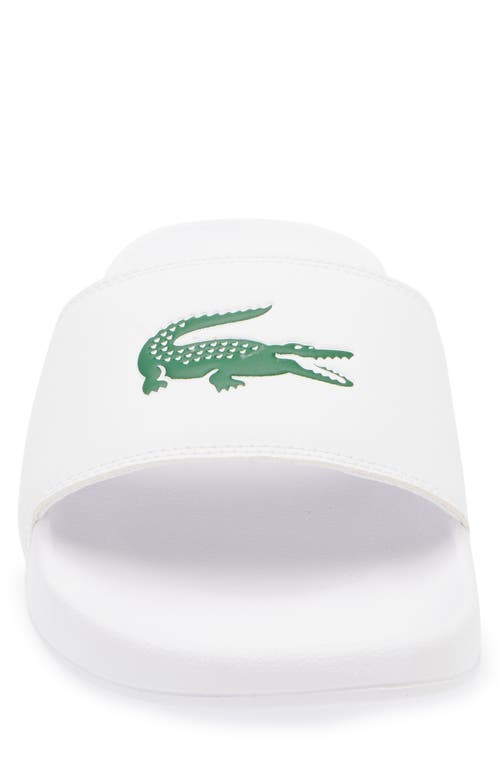 Lacoste Serve 0.0 Sliders White In White/green