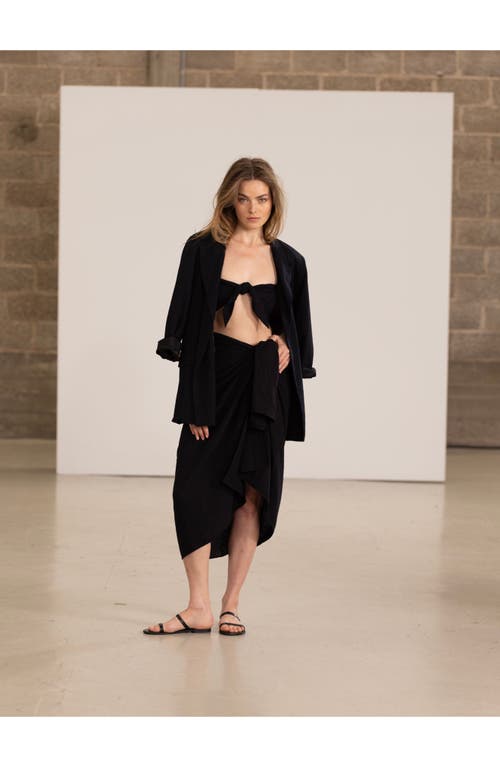 Beach Life By Gottex Resort Swim Cover Up Pareo In Black