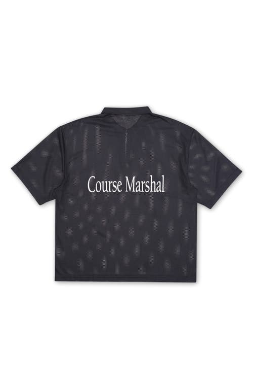 Students Course Marshal Mesh Zip Polo In Navy
