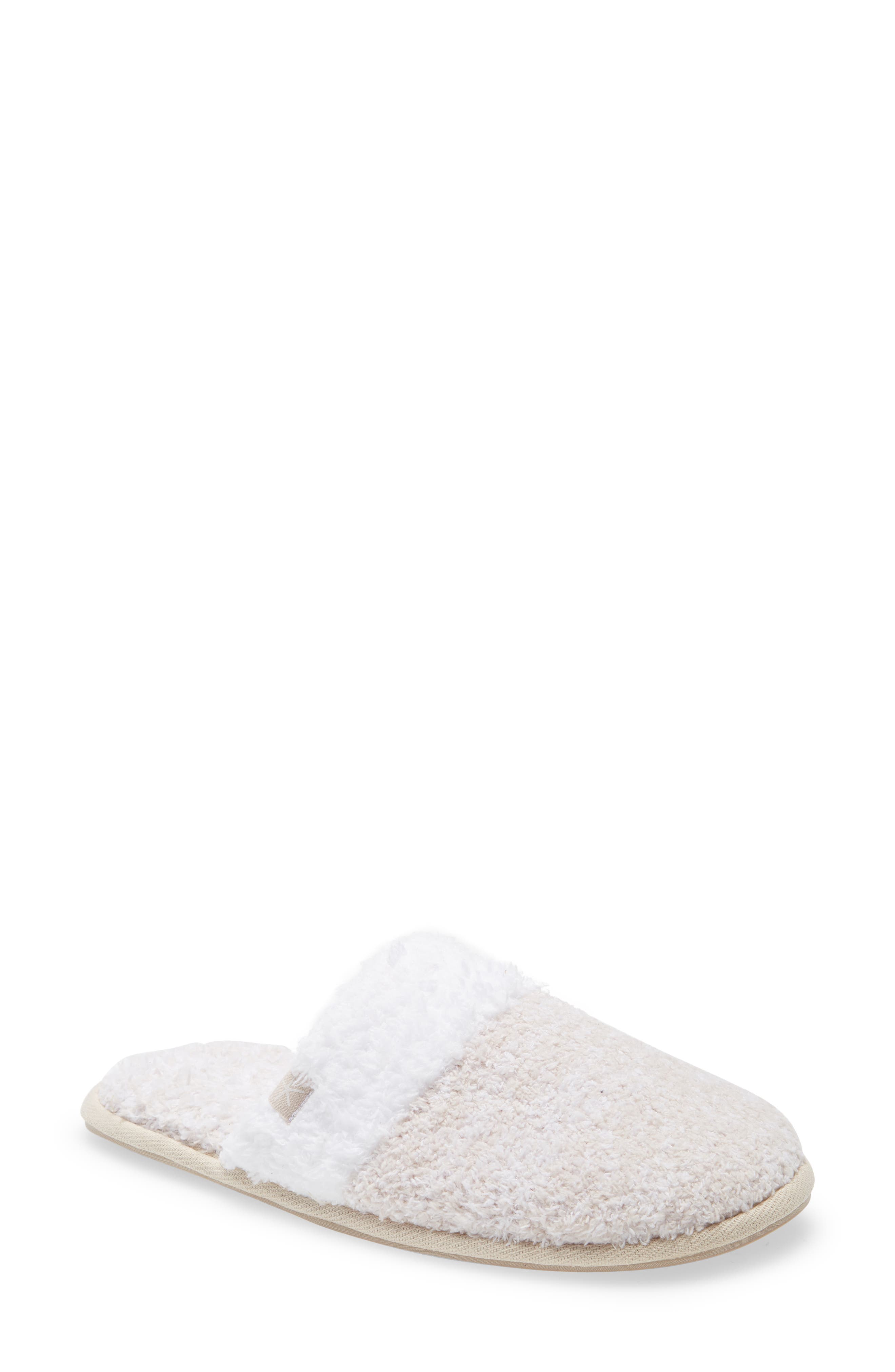CozyChic™ Malibu Slipper, Main, color, HEATHERED STONE/ WHITE