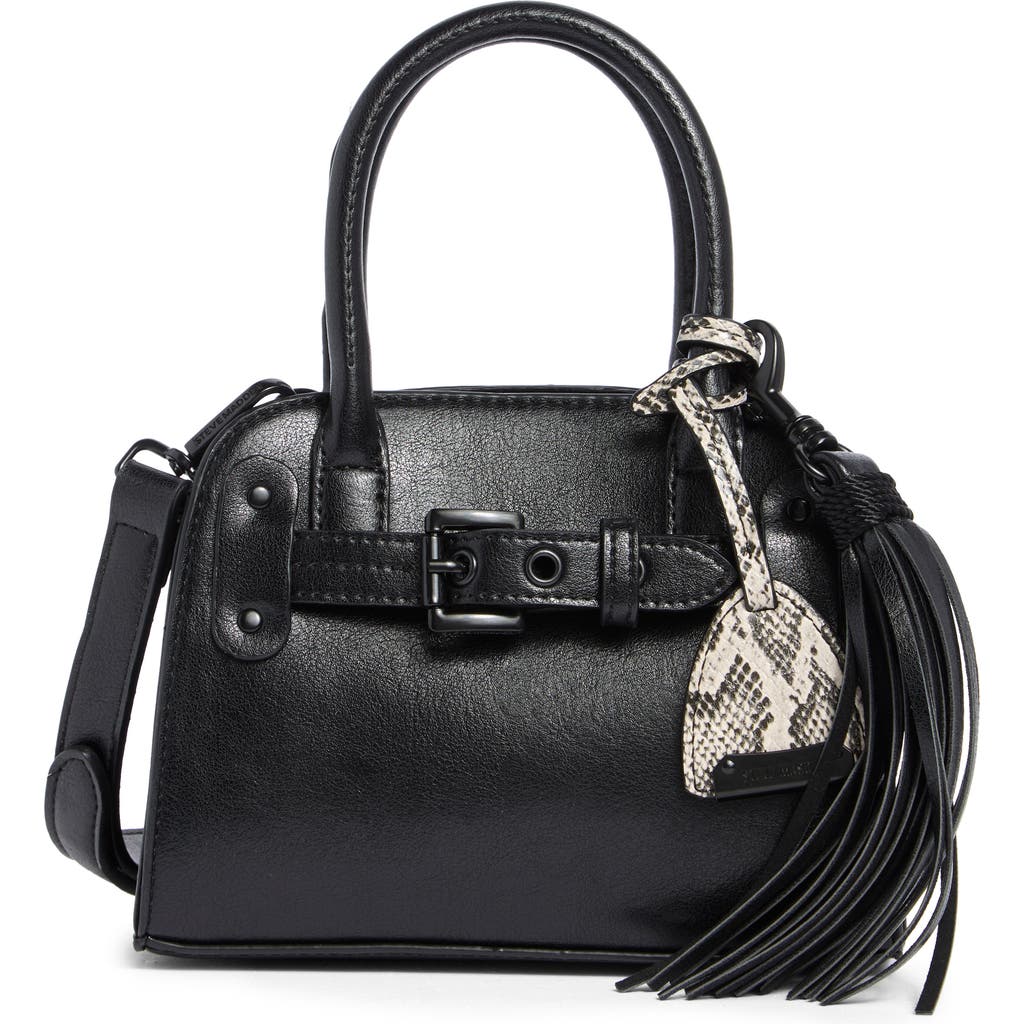Steve Madden Phoenix Satchel Bag In Black