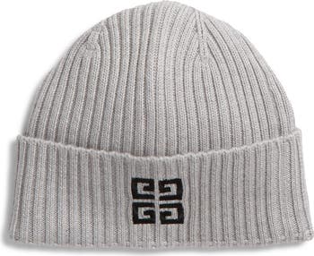 Embroidered Logo Wool Beanie