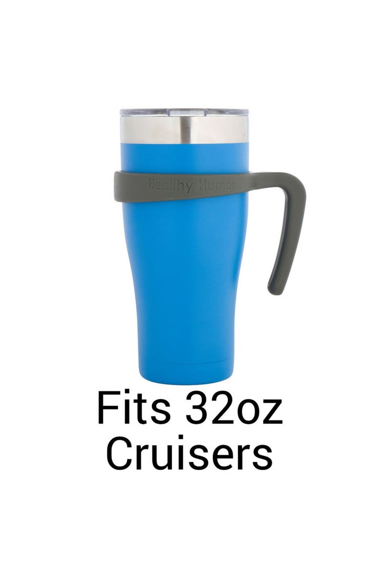 Healthy Human Grip N Sip Cruiser Tumbler Handle Fits 32oz, Alternate, color, Black